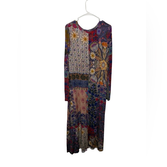 🌸 Natural Life Stevie ButterSoft Knit Maxi Dress Sz S Boho Patchwork 🌸 - Picture 4 of 5